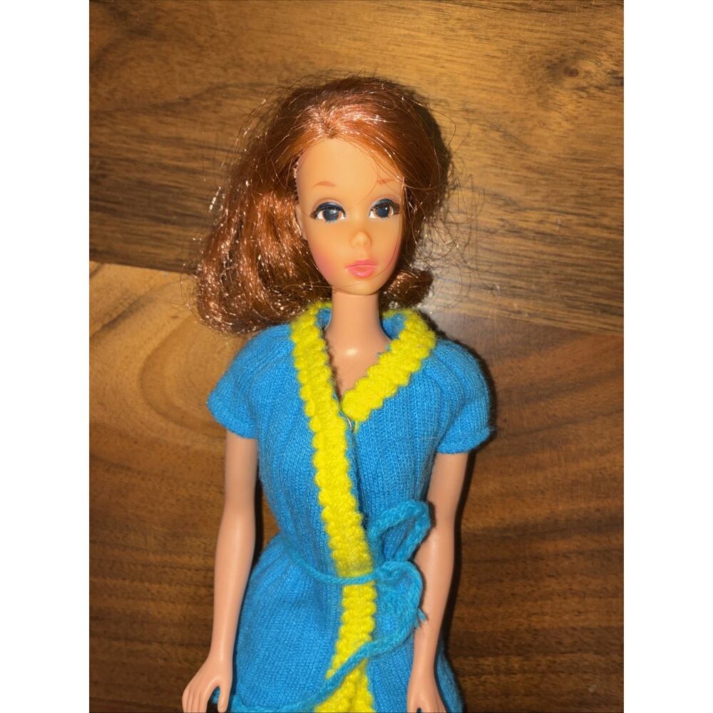 1967 Walking Jamie Barbie Doll Dress/Outfit, Sears Exclusive Japan Titian Red - Picture 3 of 14